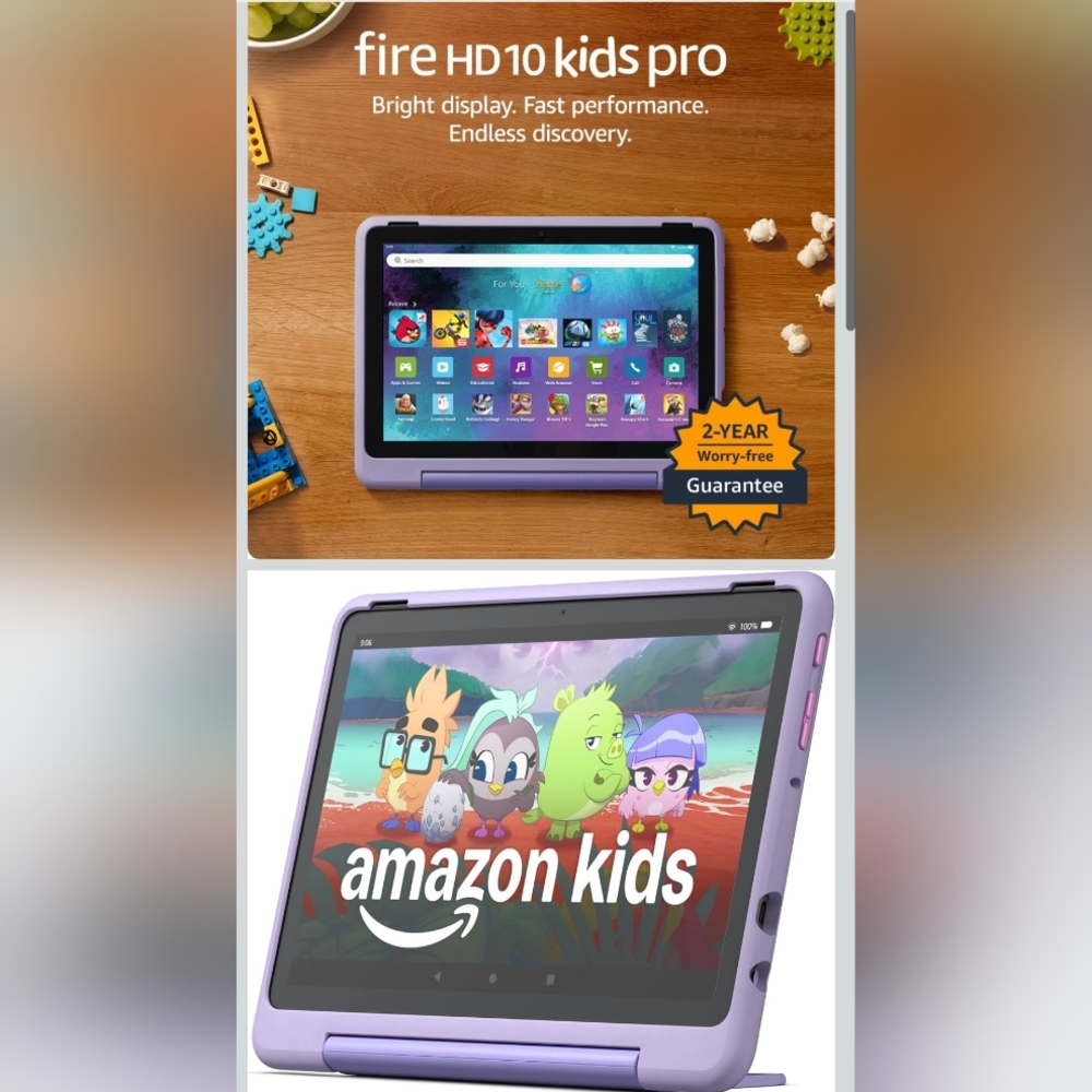 Amazon Fire HD 10.1" Kids Tablet -  Purple